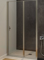 Душевая дверь Allen Brau Priority 140x200 3.31011.BA прозрачная, серебро браш