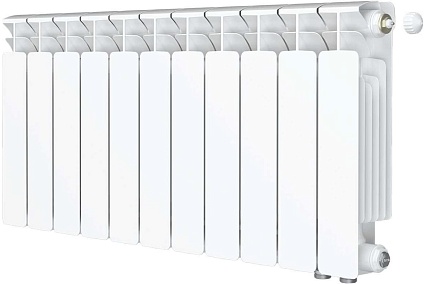 Радиатор Rifar BASE VENTIL 350x11 секций, нижнее подключение, правое (BVR) R35011НПП