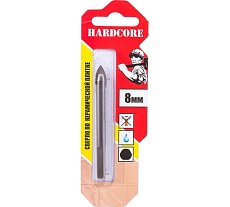 Сверло по керамической плитке 8 мм Hardcore 153008