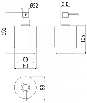 Дозатор жидкого мыла Inda Mito A2012ACR21 хром