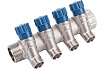 Коллектор с вентилем Valtec 4 выхода х 1х 1/2 НР, никель VTc.560.N.0604 38489