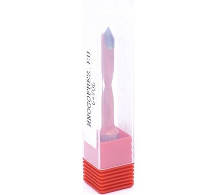 Сверло присадочное монолитное сквозное ZY-V110202L (6х70 мм; хв-к 10 мм; левое вращение) МНОГОФРЕЗ 6579