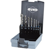 Набор машинных метчиков RUKO HSS 35 град M3-M12 245058RO