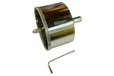 Коронка алмазная 68 мм керамогранит/стекло со сверлом Skrab 31068