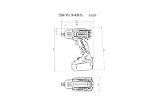 Аккумуляторный ударный гайковерт Metabo SSW 18 LTX 400 BL Cordless Impact Wrench 602205650