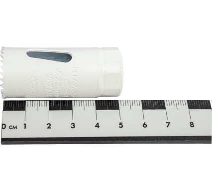 Коронка биметаллическая мелкий зуб (22 мм, 38 мм, HSSE, М42) №309 Профоснастка 80102009