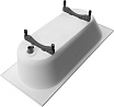 Ванна из искусственного камня Allen Brau Krion Stone 170x70 белый матовый 2.36001.20