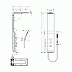 Душевая панель Hansgrohe Raindance Lift 27008000 хром/белый матовый