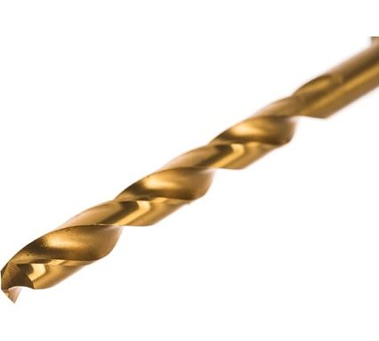 Сверло по металлу Профоснастка 6 мм КМ1 HSS M2 TIN/118 DIN 345, 1 шт., №2011 30205011