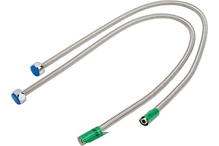 Подводка для смесителя из нержавеющей гофрированной трубы Lavita HF-C800L 1/2хМ10, гайка-штуцер