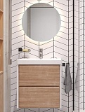 Мебель для ванной Velvex Gesso 60 см дуб сонома/белый