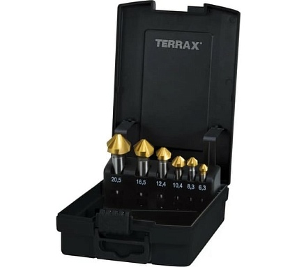 Набор зенкеров (6 шт; 6.3-20.5 мм) Terrax by RUKO A102152TRO