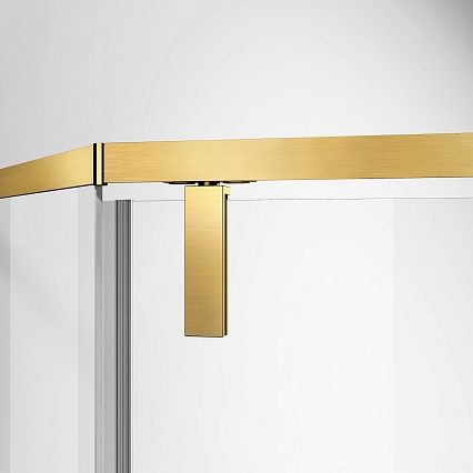 Душевой уголок Vincea Слим-Н (Slim-N VSP-4SN100CLG 100x100 брашированное золото, прозрачный