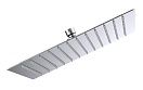 Верхний душ AQUAme Savona AQM8607CR хром