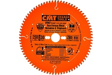 Диск пильный по алюминию (250x2.6/1.8x30 мм; Z80; TCG NEG -6) CMT 276.250.80M