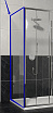 Боковая стенка RGW Z-12 70x185 хром, прозрачное
