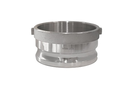 Алюминиевый камлок TITAN LOCK тип А, серия EcoLine ниппель, внутр. резьба BSP 8" TL800AAL-EL