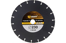 Отрезной диск по дереву GRAFF Termit 230 мм для УШМ болгарки termit230