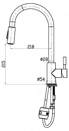 Смеситель для кухни BelBagno BB-LAM31A-IN