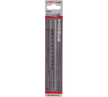 Сверло по бетону CYL-5 (4х100/140 мм) Bosch 2608588139