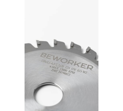 Подрезной пильный диск BeWorker 120x20x3.1-4.1/2.2 Z24 HW KO-F TL51501
