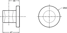 Держатель для душа Jacob Delafon Modulo 8466D-CP