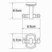 Крючок WasserKRAFT двойной Oder K-3023D