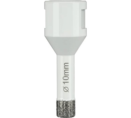 Алмазная коронка по керамограниту 10 мм, M14 на УШМ Diamond Industrial DIDKVP10M14