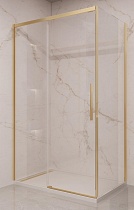 Душевой уголок Vincea Stella VSR-1ST9011CLG 110x90 брашированное золото, прозрачное