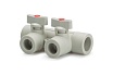 Коллектор с шаровыми кранами Lammin ppr 25x2 35/1 серый Lm31081002025G