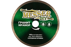 Диск алмазный сплошной по граниту, мрамору (180х22.2 мм) Messer DIY 03.180.067