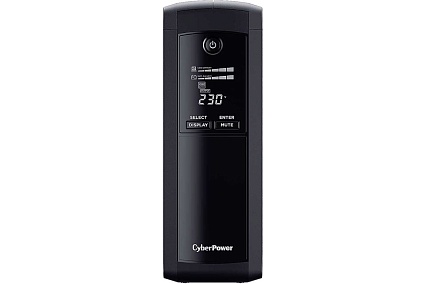 Источник бесперебойного питания Cyberpower Line-Interactive1200VA/720W USB/RS-232/RJ11/45 4 + 4 IEC С13 VP1200EILCD