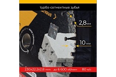 Диск алмазный сегментированный по железобетону и камню 230 мм RAGE Furious 600131