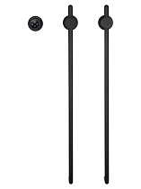 Полотенцесушитель электрический Wonzon&Woghand Leipzig WW-AL3621-MB черный матовый