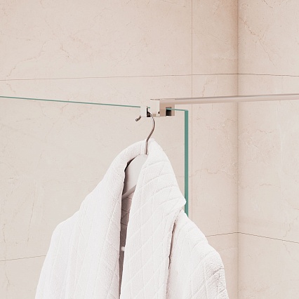 Душевая перегородка RGW Walk In WA-210 120x195 с крючком для полотенца/халата, хром, прозрачное 351021012-11 Душевая перегородка RGW Walk In WA-210 120x195 с крючком для полотенца/халата, хром, прозрачное 351021012-11