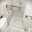 Душевая дверь Grossman Cosmo 100x195 прозрачное, золото сатин 100.K33.02.100.32.00