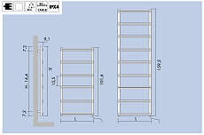 Полотенцесушитель электрический Antrax V8 50x101.6 белый матовый, ETPV13V050100T/BCOR