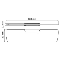 Полка WasserKRAFT Aisch K-5924 матовое золото