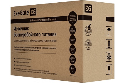 Источник бесперебойного питания Exegate SpecialPro UNB-1500.LED.AVR.C13.RJ 1500VA/950W, LED, AVR, 6/IEC-C13, RJ45/11, Black 285497
