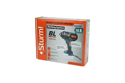 Аккумуляторный гайковерт Sturm CD650SBL