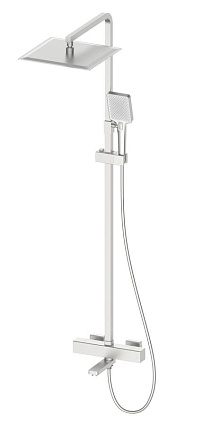 Душевая стойка Oliveeka D-Line OL-739901-BN с термостатом, никель матовый