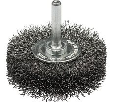 Щетка дисковая гофрированная по нержавейке Эксперт 100х20 мм, хвостовик 6 мм для дрелей Профоснастка № 610 20709011