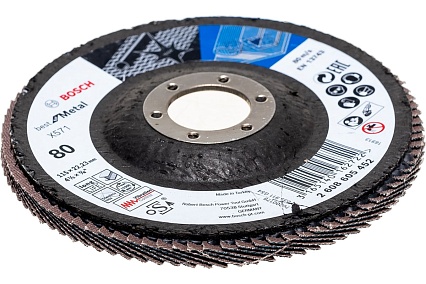 Круг лепестковый Best for Metal для УШМ (115 мм; К80) Bosch 2608605452