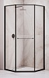 Душевой уголок RGW Stilvol SV-82B R 100x100 прозрачное, черный 33328200-14R