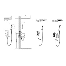 Душевой набор Timo Petruma SX-5079/00SM термостат, хром