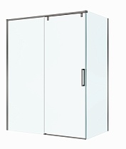 Душевой уголок BelBagno SOFT_CLOSE-1-AH-1-160/100-C-GM 160x100 прозрачный, оружейная сталь