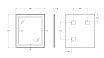 Зеркало BelBagno SPC-KRAFT-700-800-SENS-AL 70x80 см сенсорный выключатель, сатин
