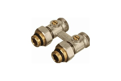 Узел для нижнего подключения стального радиатора Terma шаровой 3/4" на 1/2" прямой (33979) 29042