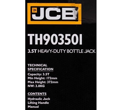 Бутылочный домкрат JCB 3.5 т, TH903501(58057) JCB-TH903501(58057)