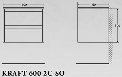 Тумба со столешницей BelBagno Kraft 120 см Pino Pasadena